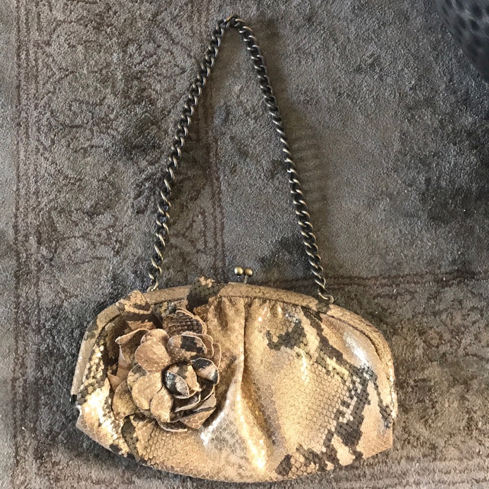 Isabella Fiore Gold Evening Bag Uniquely Original.